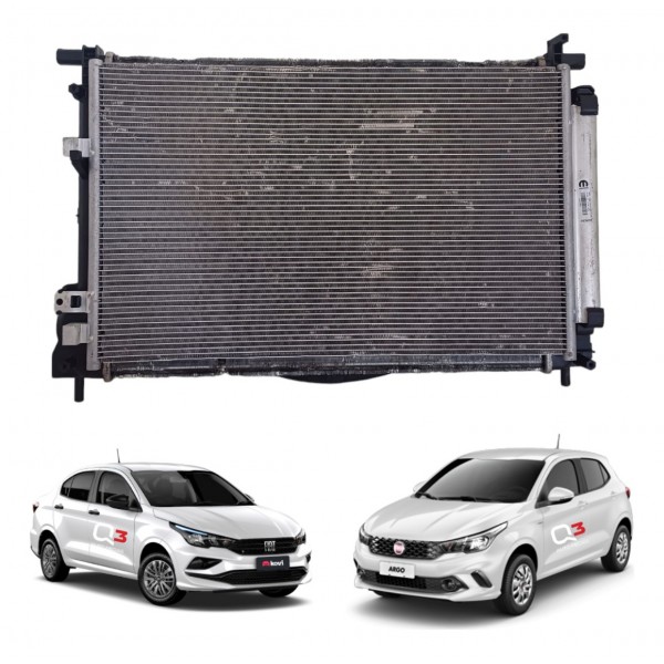 Kit Radiador Agua Fiat Argo Cronos 1.0 1.3 1.8 3cc 2017 2022