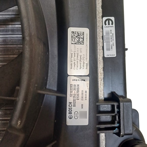 Kit Radiador Agua Fiat Argo Cronos 1.0 1.3 1.8 3cc 2017 2022