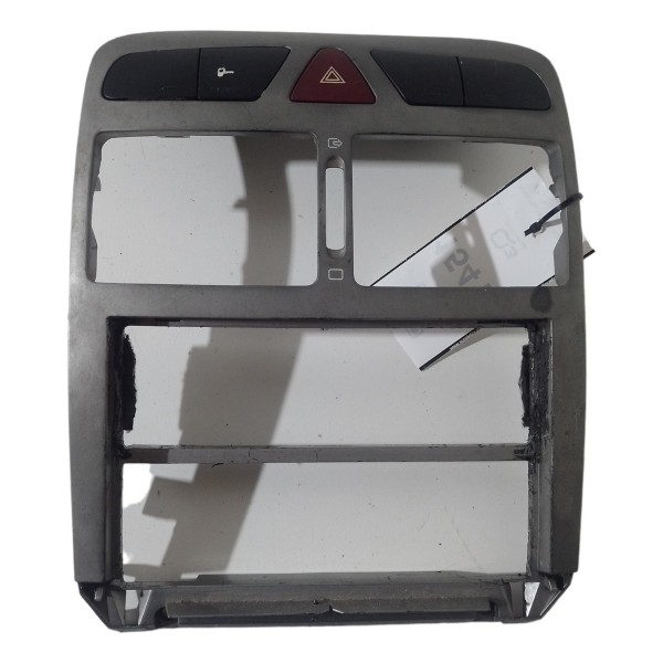 Moldura Painel Central Pisca Alerta Peugeot 307 Sw 2004 2005