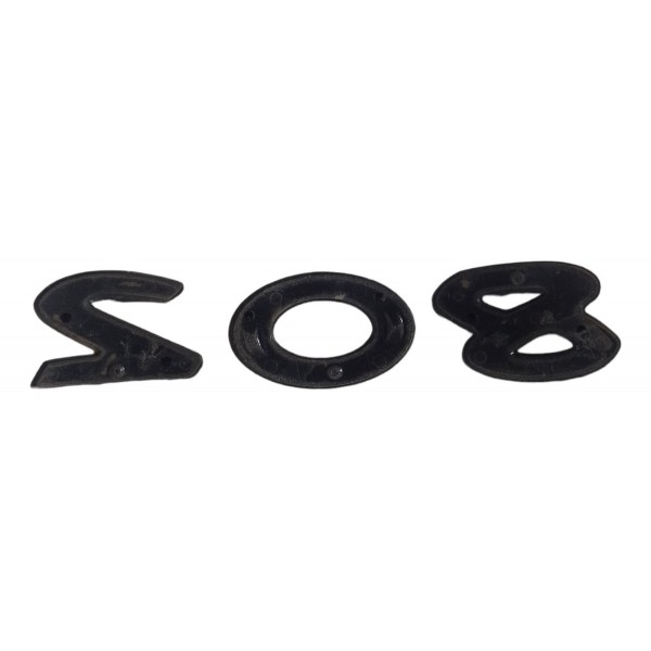Emblema Letreiro 208 Traseiro Peugeot 208 2013 14 15 16 17