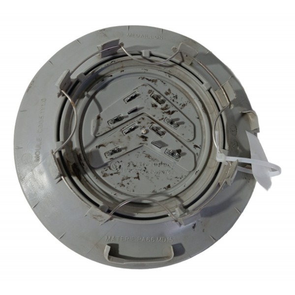 Calota Central Miolo Roda Liga Leve Citroen C3 2006 07 08 09 Preto