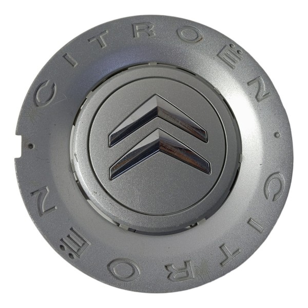 Calota Central Miolo Roda Citroen C3 C4 Pallas 2009 10 11 12 Prata