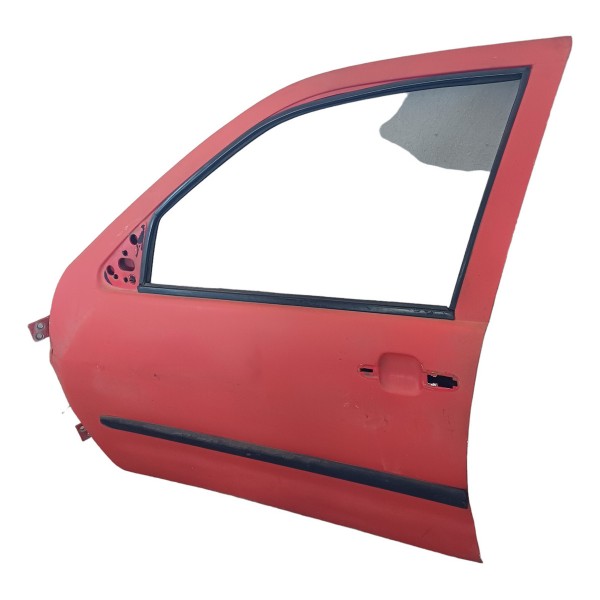 Porta Dianteira Esquerda Volkswagen Polo Van 1998 Detalhes  Dianteira Esquerdo Vermelha