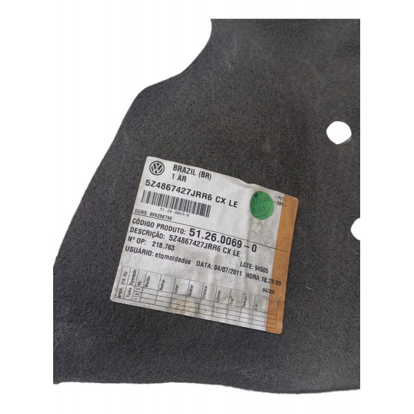 Forro Lateral Esquerdo Porta Malas Volkswagen Fox 2011 12 13