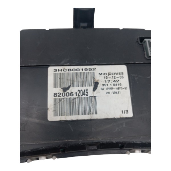 Painel Instrumento Renault Megane 2.0 16v 2007 2008 2009 10