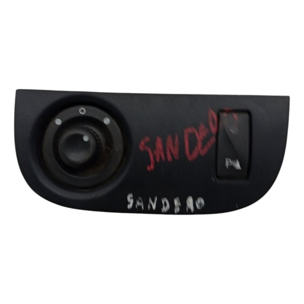 Moldura Botão Comando Retrovisor Renault Sandero 2013 2014