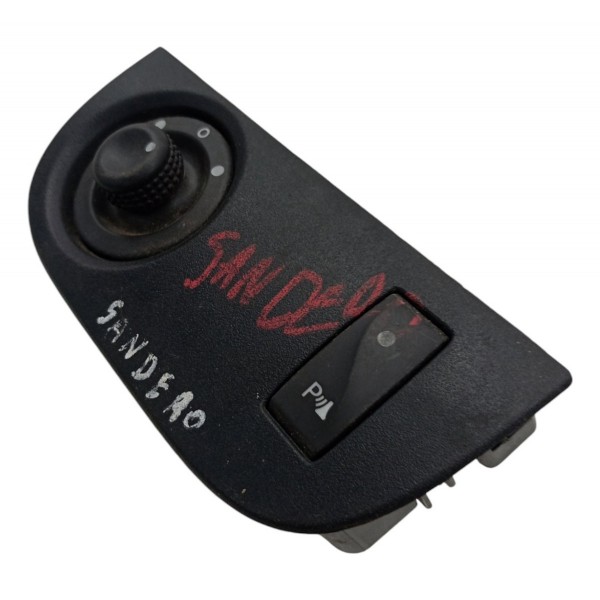Moldura Botão Comando Retrovisor Renault Sandero 2013 2014