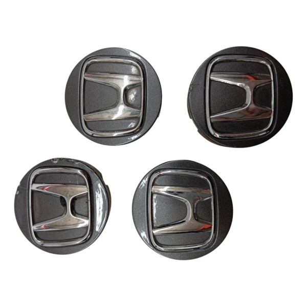 Kit Tampa Emblema Roda Honda New Fit City 1.5 2015 2016 2017