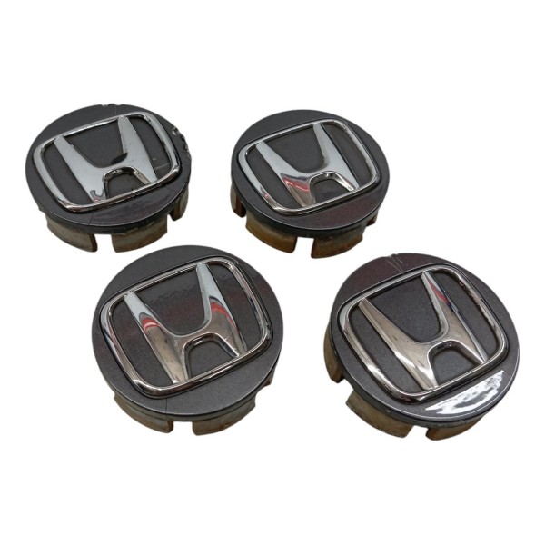 Kit Tampa Emblema Roda Honda New Fit City 1.5 2015 2016 2017