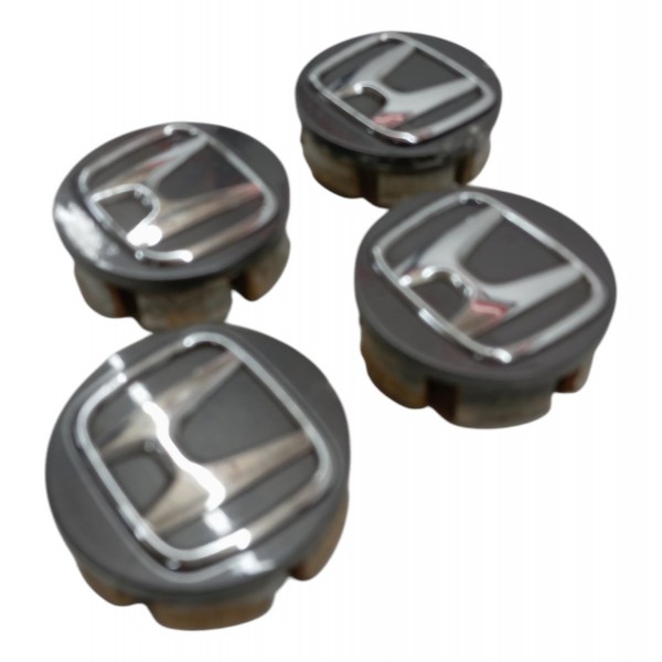 Kit Tampa Emblema Roda Honda New Fit City 1.5 2015 2016 2017