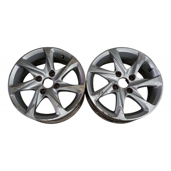 Par Roda Liga Leve Aro 15 Peugeot 208 Allure 2014 Detalhes