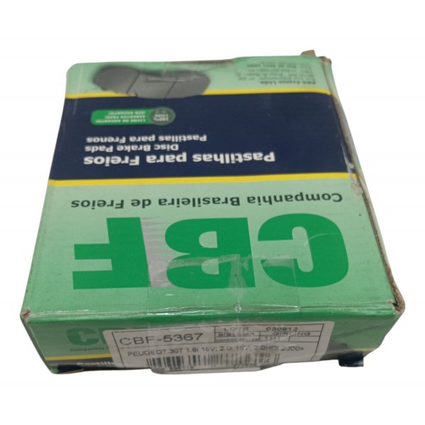 Pastilha Freio Dianteira Peugeot 307 1.6 16v 2000 2001 2002