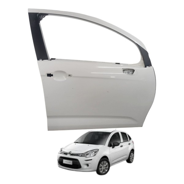 Porta Dianteira Direita Citroen C3 2014 2015 2016