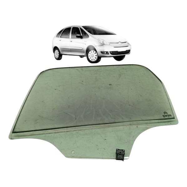 Vidro Porta Traseira Esquerda Citroen C3 Picasso 2011 2012