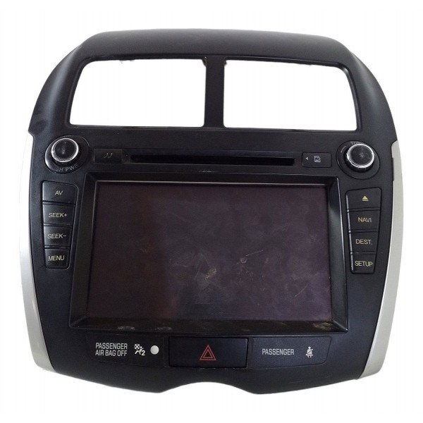 Radio Som Cd Moldura Painel Central Mitsubishi Asx 2011 2012