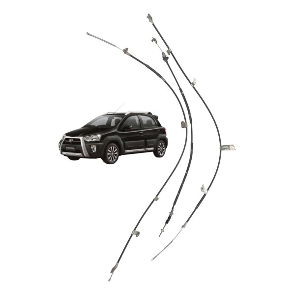 Kit Cabos Freio Mão Toyota Etios 1.5 2015 2016