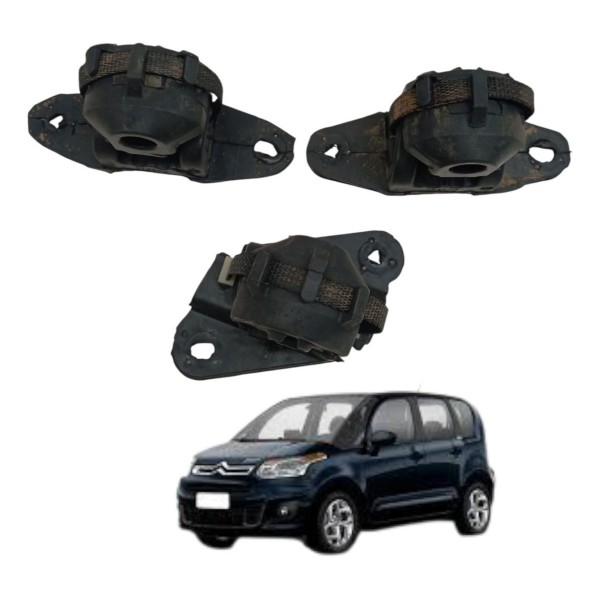 Kit Coxim Borracha Escapamento Citroen C3 Picasso 1.6 2012
