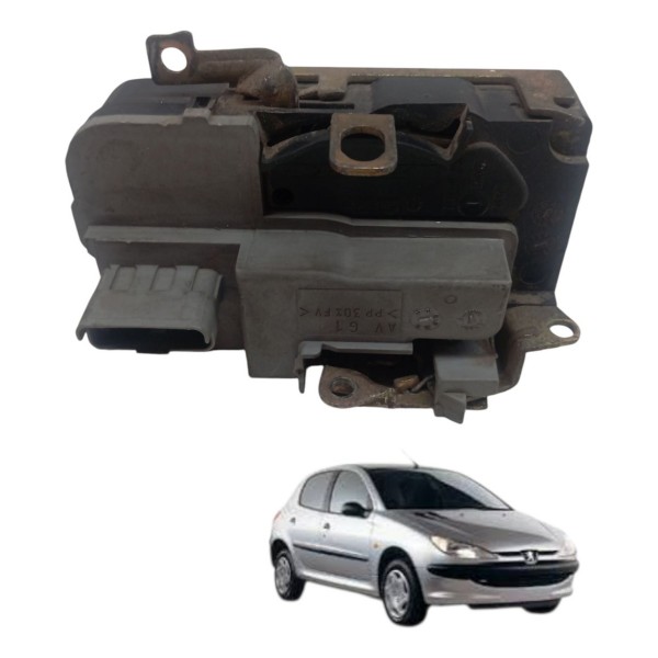 Fechadura Dianteira Esquerda Peugeot 206 207 2004 2005