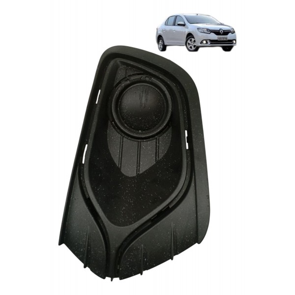 Moldura Farol Milha Esquerdo Renault Logan 2016 2017 Detalhe