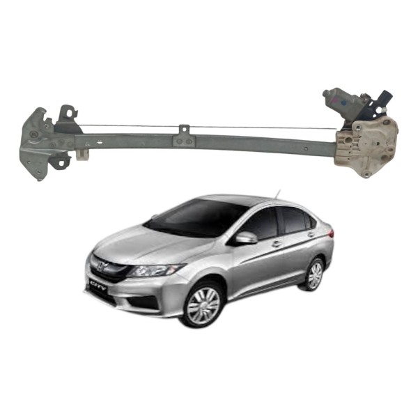 Maquina Vidro Traseira Esquerda Honda City 2015 2016 2017