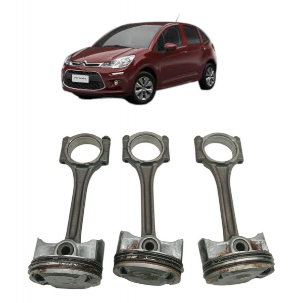 Pistão Biela Citroen C3 1.2 3 Cilindros