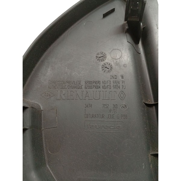 Moldura Acabamento Lateral Esquerdo Painel Megane 2007 Moldura Acabamento Lateral Esquerdo Painel Megane 2007