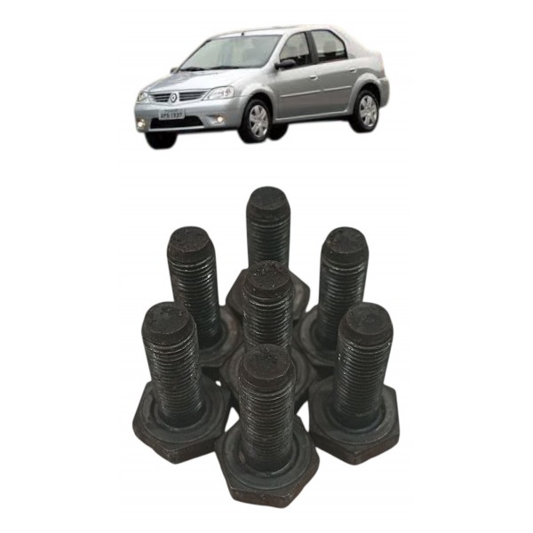Kit Parafusos Fixação Volante Motor Renault Logan 1.0 16v 20