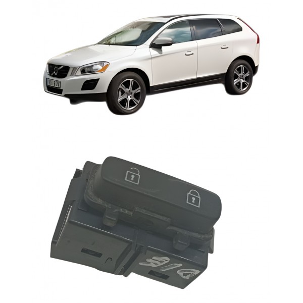 Botão Trava Destrava Porta Dianteira Direita Volvo Xc60 2012