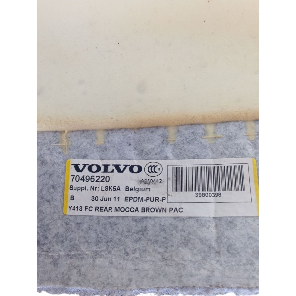 Carpete Traseiro Volvo Xc60 T5 2.0 2012 2013 Carpete Traseiro Volvo Xc60 T5 2.0 2012 2013