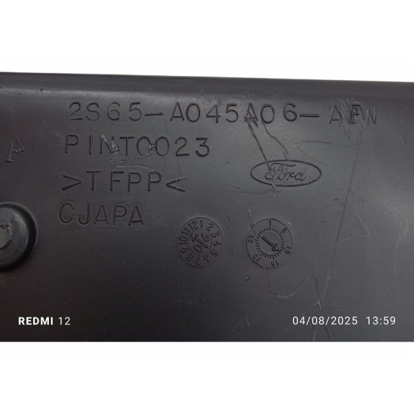 Moldura Console Central Tomada12v Ford Fiesta 2007 Detalhe