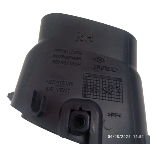 Difusor Ar Painel Direito Renault Logan 2016 2017