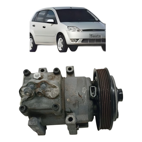 Compressor Ar Condicionado Ford Fiesta 1.6 Flex 2007