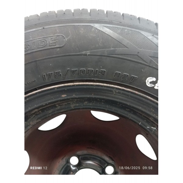 Estepe Pneu 175/70-13 Aro Ferro Chevrolet Celta 2005 2006