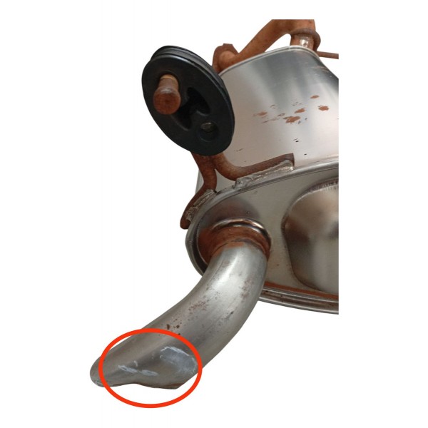 Escapamento Silencioso Fiat Uno Way 1.0 2011 2012 Detalhe