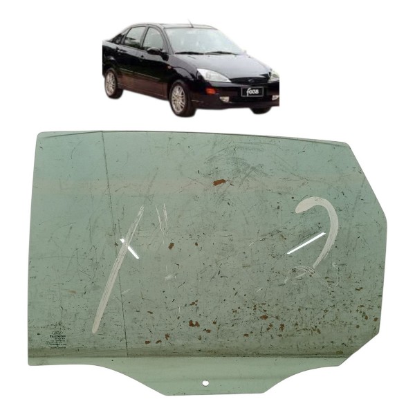 Vidro Porta Traseira Esquerda Ford Focus 2.0 Glx 2001 2002