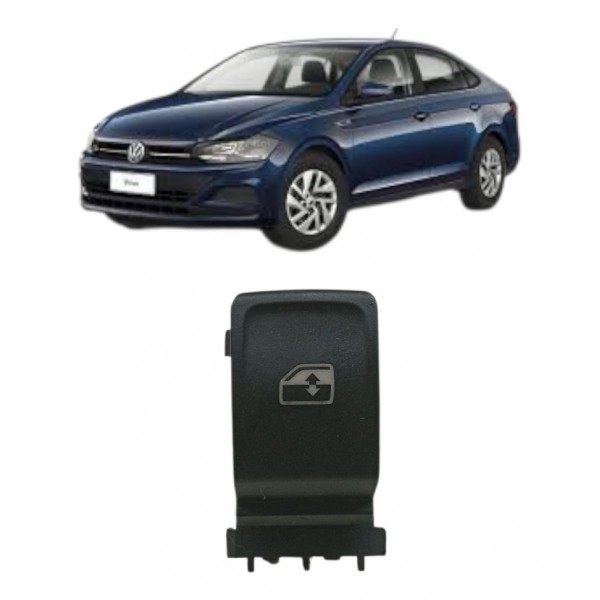 Botão Vidro Eletrico Direito Volkswagen Virtus Polo 1.6 2019