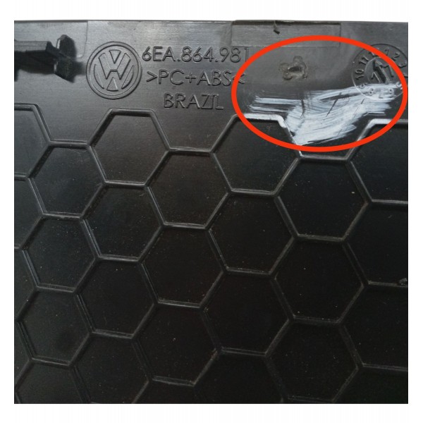 Tampa Porta Objetos Volkswagen Virtus 1.6 2018 2019 Detalhe Tampa Porta Objetos Volkswagen Virtus 1.6 2018 2019 Detalhe