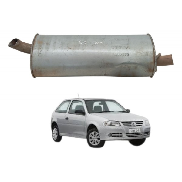 Escapamento Silencioso Volkswagen Gol 1.0 2000 G3 G4 Detalhe