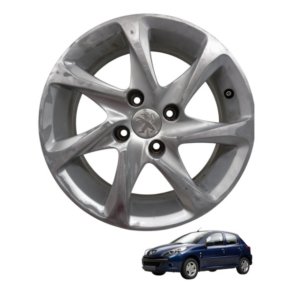 Roda Liga Leve Aro 15 Peugeot 208 1.0 Allure 2014 2015