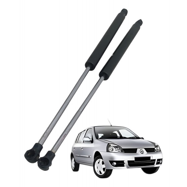 Par Amortecedor Tampa Traseira Renault Clio 2007 S/trava