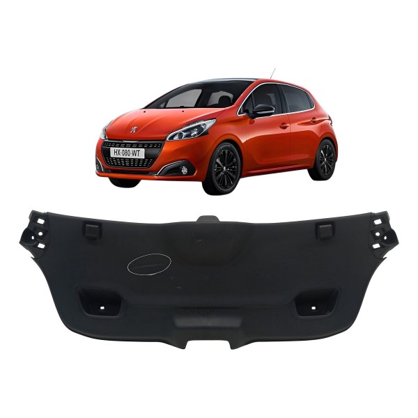 Moldura Tampa Porta Malas Peugeot 208 2014 2015 Detalhe Moldura Tampa Porta Malas Peugeot 208 2014 2015 Detalhe