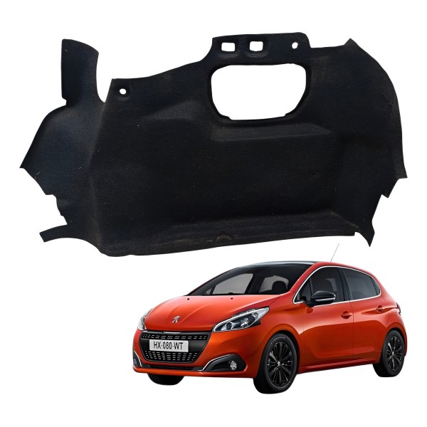 Forro Direito Porta Malas Peugeot 208 Allure 2015 Forro Direito Porta Malas Peugeot 208 Allure 2015