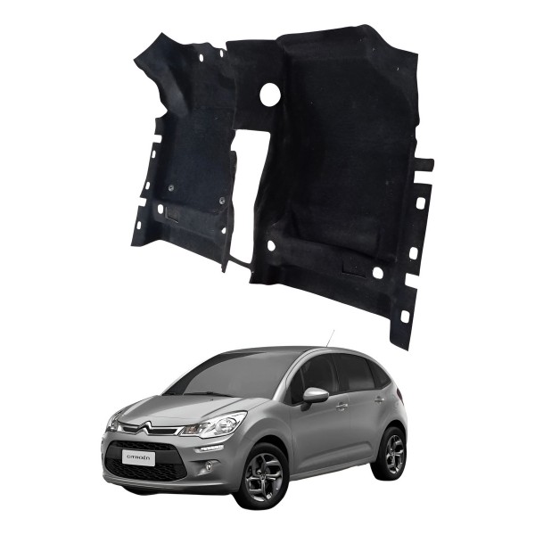 Carpete Assoalho Dianteiro Citroen C3 Tendance 2017 2018