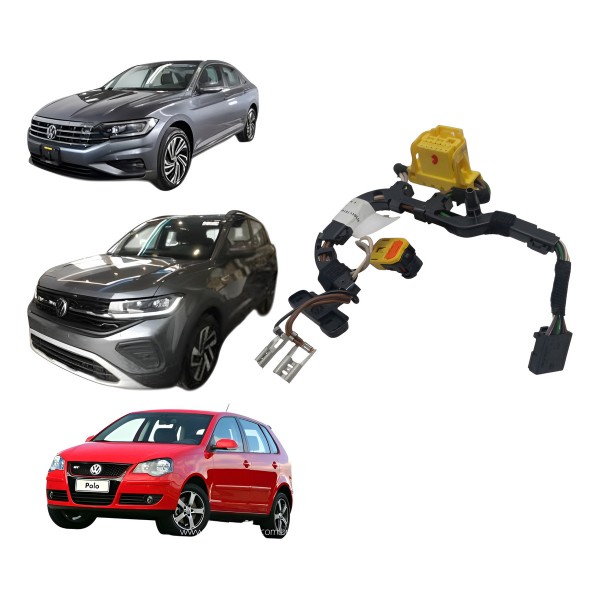 Chicote Volante C/comandos Volkswagen Virtus Tcross 2018 Chicote Volante C/comandos Volkswagen Virtus Tcross 2018