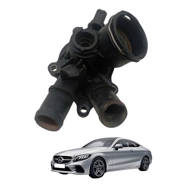 Carcaça Valvula Termostatica Mercedes  C180 C200 2011