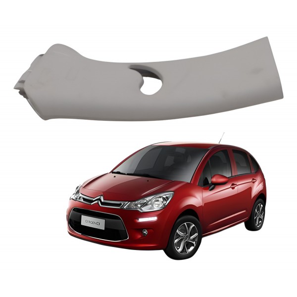 Moldura Acabamento Coluna Esquerdo Citroen C3 2017 Detalhe