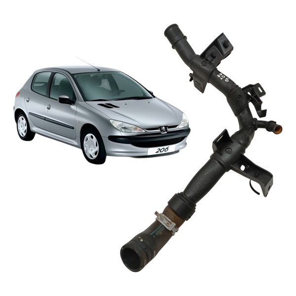 Tubo Cano Mangueira Agua Radiador Peugeot 206 2007 2008 Tubo Cano Mangueira Agua Radiador Peugeot 206 2007 2008