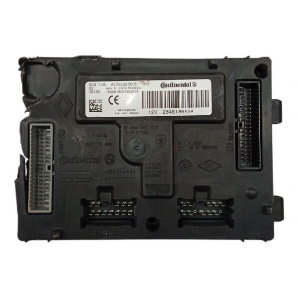 Módulo Bcm Renault Sandero 1.0 2017 2018 2019 Detalhe Módulo Bcm Renault Sandero 1.0 2017 2018 2019 Detalhe