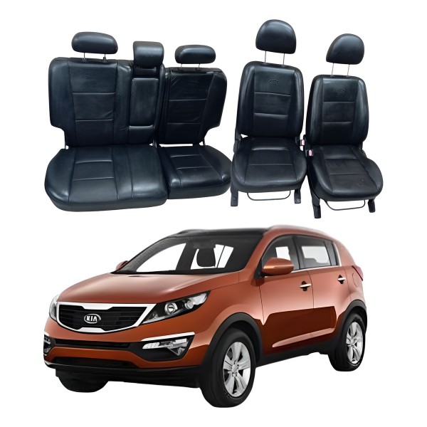 Jogo Banco Couro Preto Kia Sportage 2014 2015 2016 2017 2018 Jogo Banco Couro Preto Kia Sportage 2014 2015 2016 2017 2018