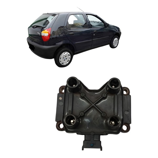 Bobina Ignição Fiat Palio Strada Siena 1.0 8v 2002 2003 2004 Bobina Ignição Fiat Palio Strada Siena 1.0 8v 2002 2003 2004